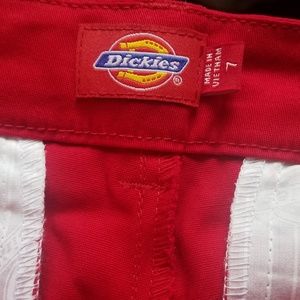 Women's Red Dickie Pants